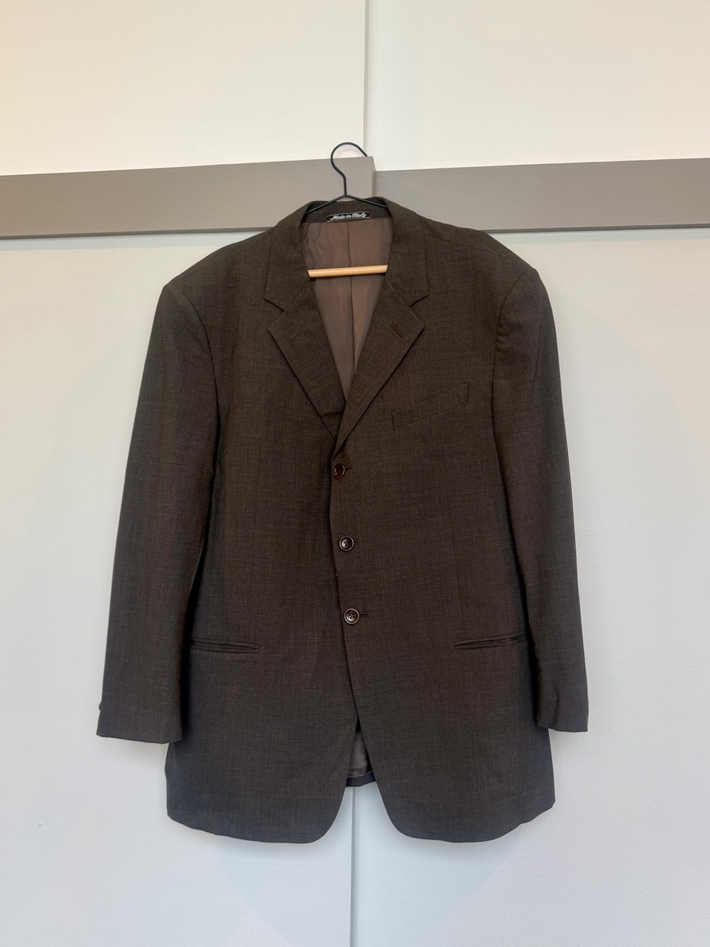 Armani Collezioni Brown Wool Tailored Blazer - Small